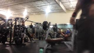 225lbs bench press 20 reps