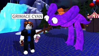 ROBLOX Rainbow Friends Chapter 2 FUNNY MOMENTS (GRIMACE CYAN)