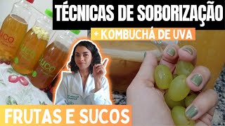 TÉCNICAS de SABORIZAÇÃO com Frutas e Sucos + [ KOMBUCHÁ de UVA ]