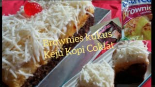 Brownies kukus Nutricake tiga rasa coklat kopi keju