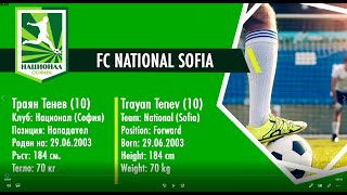 Trayan Tenev /FC National Sofia U18/ - Highlights 2019/20