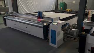 CNC knife cutter with customized 3500*3400mm working size for fabric cutting