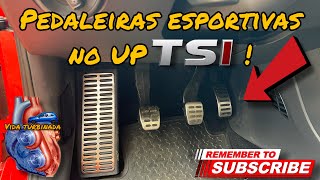 Pedaleiras esportivas e descanso de pé no UP TSI!