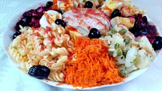 سلطة جد شهية و رائعة بمكونات بسيطة و سريعة التحضير/Super easy crunchy healthy salad