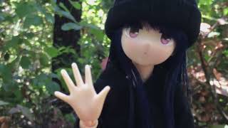 Hiking with Rin Shima, my Azone Pure Neemo doll, at The Mystery Spot in Santa Cruz, California today