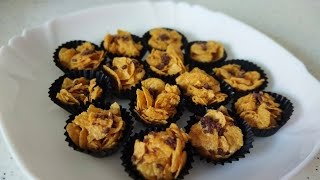 Cornflakes Madu Rangup dan Sedap | Mudah hanya 3 Bahan | Kuih Raya