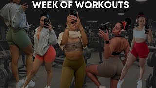 WEEK OF WORKOUTS | my current 5-day workout split