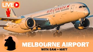 🔴LIVE Plane Spotting at MELBOURNE AIRPORT AUSTRALIA with 📻 LIVE ATC!