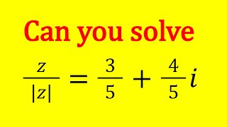 A Complex Equation With Absolute Value | Problem 366