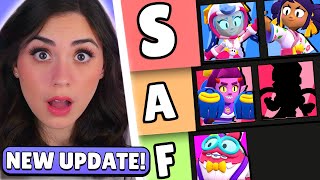 BRAWL STARS NEW UPDATE SKIN TIER LIST! 😍