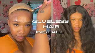 Glueless hair install with vanlov hair 💗