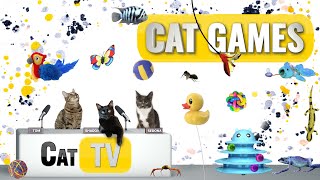 КОТ-игры | Лучшая подборка Cat TV, том 25 | 2 ЧАСА 🐝🐞🦋🦎🦜🐜🐭🧵