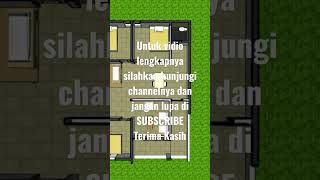 Desain rumah ukuran 7.5x10 meter #shorts