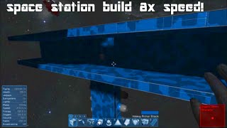 space base build 8x speed! - space engineers