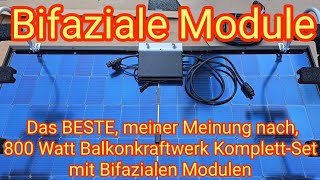 Mit Bifazialen Modulen: das Beste 800 Watt Balkonkraftwerk-Komplettset, Yuma Flat 840+ Pro