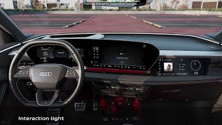 Audi Q6 e-tron – New display operating concept – Animation