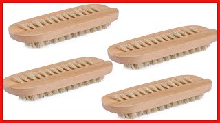 Tbestmax Cleaning Nail Fingernail Brush Wood 2 Side for Manicure Pedicure Women Kids 4 Pack