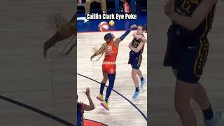 Caitlin Clark got a nasty eye poke in Game 1 #caitlinclark #basketball #wnba