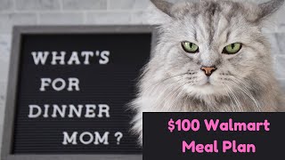 $100 Walmart Meal Plan for Family of 4: Easy & Budget-Friendly! | Breakfast, Lunch, Dinner, & More!