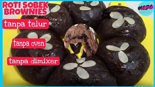 ROTI SOBEK BROWNIES RICE COOKER/MAGIC COM|CARA MEMBUAT ROTI SOBEKTANPA OVEN  TANPA TELUR TANPA MIXER