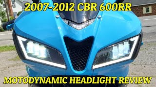 Motodynamic Headlight Review (2007-2012 CBR 600RR)