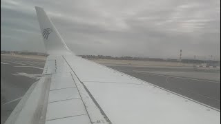 Boeing 737-800 Dangerous Takeoff through STORM Doha Qatar to Cairo Egypt 16 April 2024