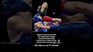 Biological woman vs Transgender on boxing olympics 2024. Full video @angelmayan