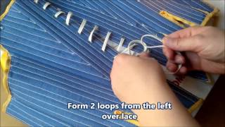 how to tie spiral lace