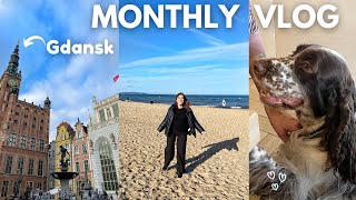 MONTHLY VLOG FEBRUARY, Trip to Gdansk, Poland, Working 9 to 5