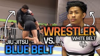 A Jiu Jitsu Competition Where a WHITE BELT WRESTLER Takes on the BLUE BELT DIVISION