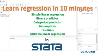 Learn Regression in 10 minutes in STATA