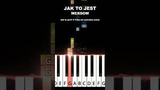 JAK TO JEST - WERSOW #piano #pianino #tutorial #music #foryou #shorts