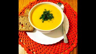 Soupe à la courge butternut rôtie -الكابويا حساء يقطين تفحم - Best Roasted butternut squash soup