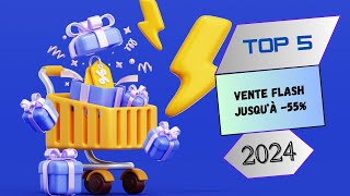 Top 5 : Vente Flash Jusqu'à -55%