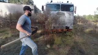 49 YR OLD White FreightLiner  Sat  for 17Yrs!!! Until Today