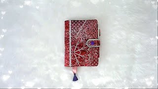 Single Hooping Mandala Notebook Cover -  With pen holder and page marker   By Kreative Kiwi