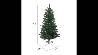 4' Artificial Christmas Tree with Cones and Berries in 12 Pot Perfect for Home or Office  130 Tips