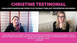 Christine - From Worry Wart to Letting Go