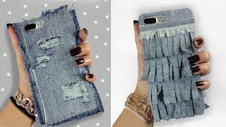 DIY Denim Phone Case ( Easy )