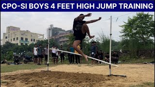 Boys 4 feet high jump training 🔥🔥✌️✌️|| #highjump #cpophysical #technique #viralvideos