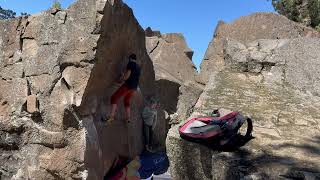 The Warlock (V6/7) - Tall Beta: Bend bouldering [Pfiff]