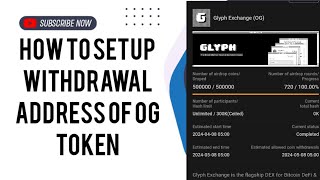 How to setup withdrawal address of OG token | Satoshi app new update