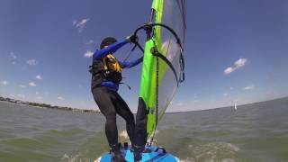 Tom learning to Windsurf, Day 8, May 24, 2017