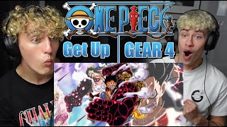 His First Time seeing GEAR 4!! | [ＡＭＶ]  One Piece ▪ Get Up ▪ Dressrosa + Luffy Gear 4 | Reaction