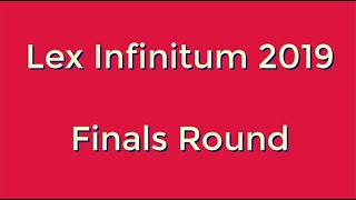 Mediation Competition Lex Infinitum FINAL Round 2019