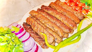 Persian KABAB Koobideh with SAFFRON, No BBQ - طرز تهیه کباب زعفرانی در داخل داش (فر)