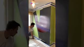 Wallpainting a Random Planet #shorts #tempo #tempoapp