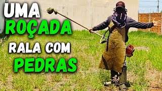 ROÇANDO MATO BAIXO - CHEIO DE PEDRAS | Dia Dia do Jardineiro