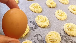 With Only 1 Egg Prepare This Amazingly Delicious  Cookies In 5 Minutes / How To Make Butter Cookies