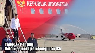 LANDING MULUS, INI YANG PERTAMA PESAWAT KEPRESIDENAN MENDARAT DI BANDARA NUSANTARA IKN. JOKOWI